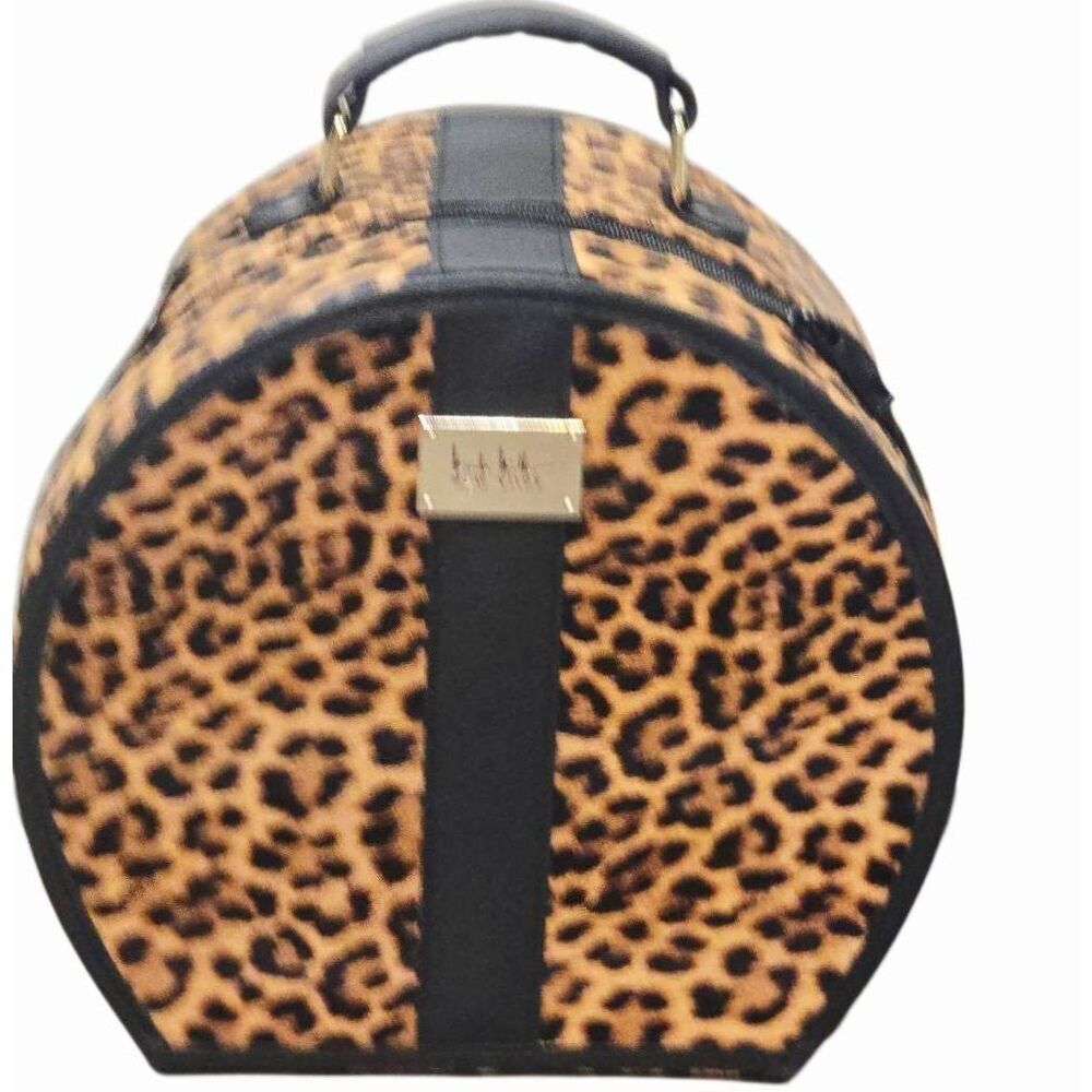 Nicole Miller Tortoise Hard Shell Cosmetic Travel Case